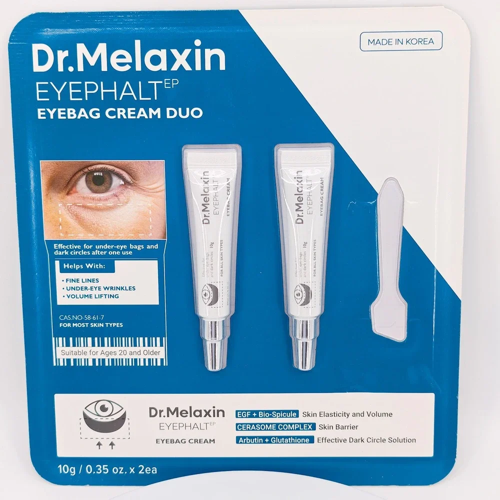 Dr.Melaxin Eyehalt EP Eyebag Cream Duo 10g x 2ea Korean Skincare Dark Circles